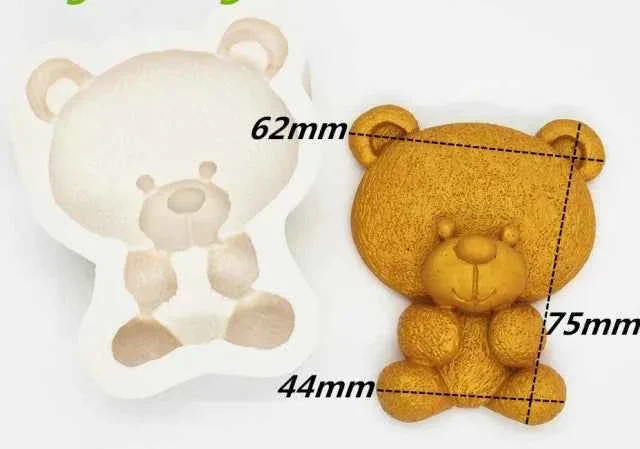 Grande Orsetto di 8 cm. Stampo in silicone