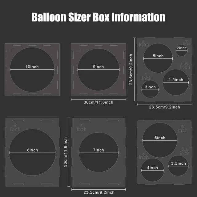 Cubo per misurare i Palloncini.