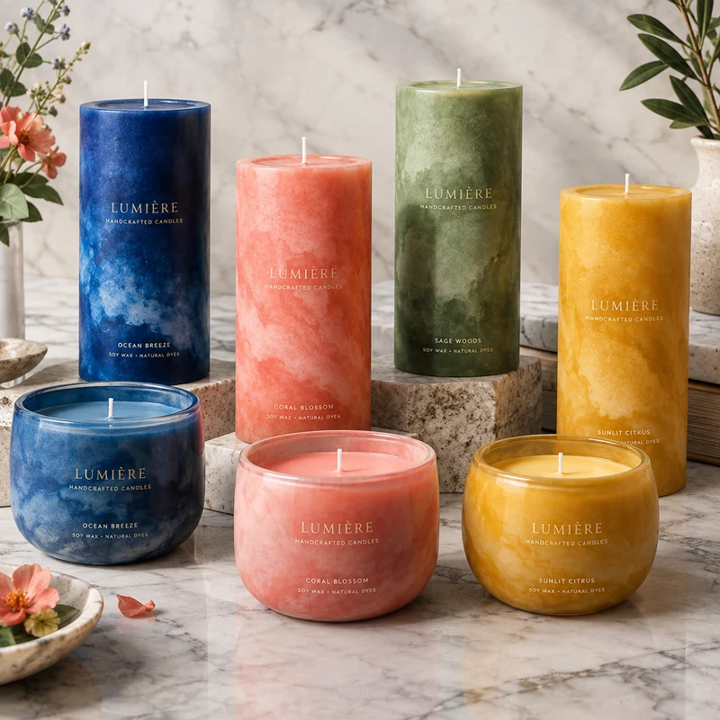 25 Smalti per pitturare Candele. Coloranti a base acqua