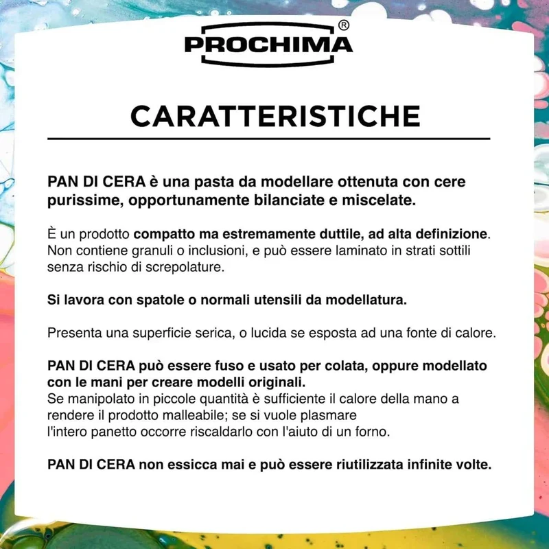 Cera da Modellare Bianca. 500 Grammi.