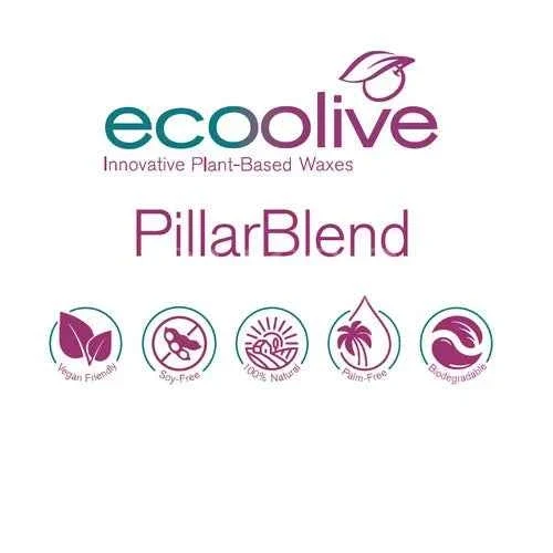 STAMPI. Cera Eco Olive PILLAR Blend Kerax con oliva per Candele
