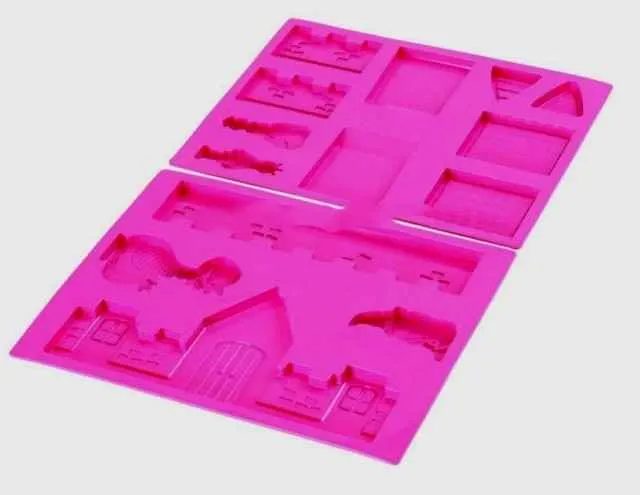 Castello Incantato Stampo in Silicone componibile.