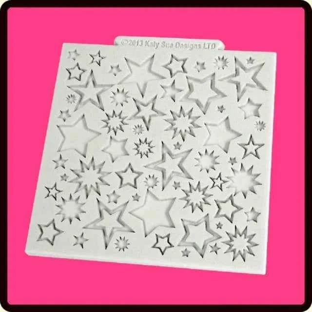 Stelle e Stelline. Stampo silicone. Starburst. Originale Katy Sue.