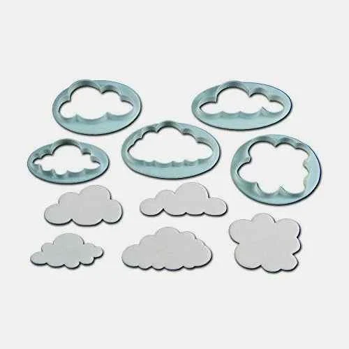 Nuvole e Pecorelle. Set di 5 stampi. FMM Fluffy Cloud Cutters