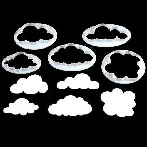Nuvole e Pecorelle. Set di 5 stampi. FMM Fluffy Cloud Cutters