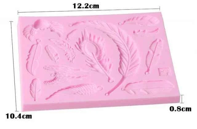 13 Piume. Bellissimo stampo in silicone
