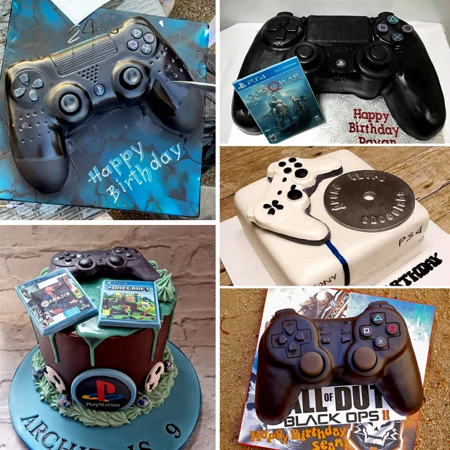 Controller Joystick Playstation Computer di 20 cm. Grande stampo in silicone. Silicone Cake Pan For Baking Large Game Controller