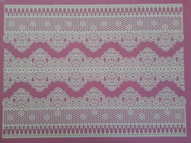 Bordo Pizzo e Merletti. Grande Tappetino in silicone.Modello CP1