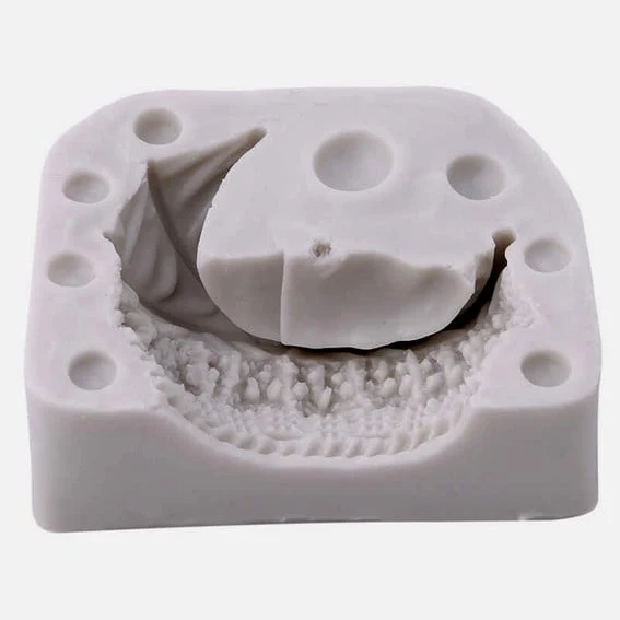 Culla con decorazioni di Pizzo in 3/D. Stampo in silicone
