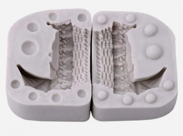 Culla con decorazioni di Pizzo in 3/D. Stampo in silicone
