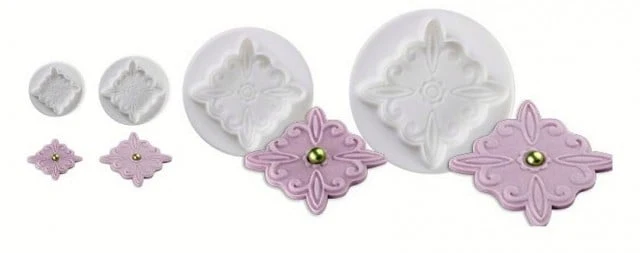 Grandi Greche decorative Barocco. Set di 4 stampi