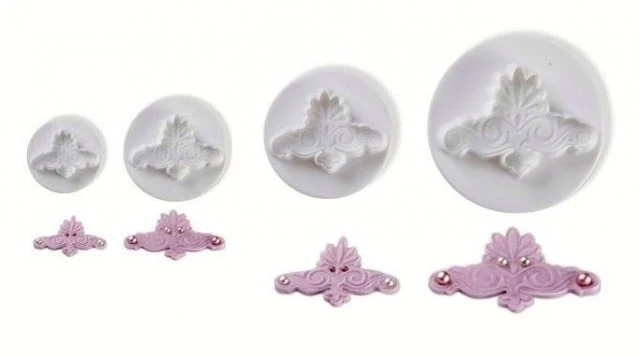 Grande Decoro Rococo Barocco. Set di 4 stampi