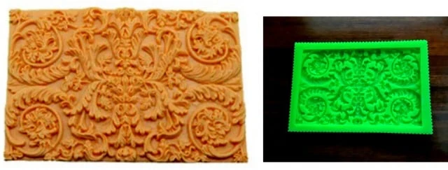 Stile Barocco. Stampo decorativo in silicone.