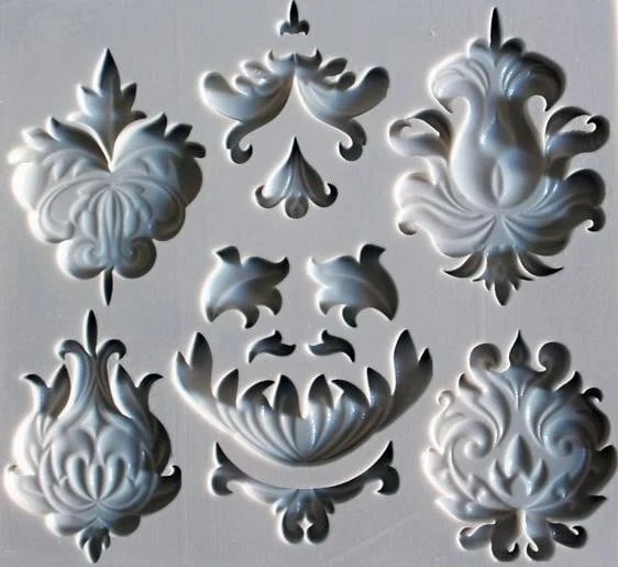 Barocco. Tante Bellissime decorazioni. Stampo in silicone