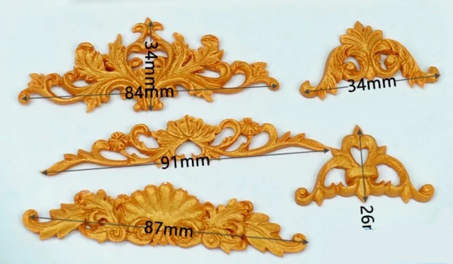 Barocco.5 Stupende decorazioni. Stampo in silicone