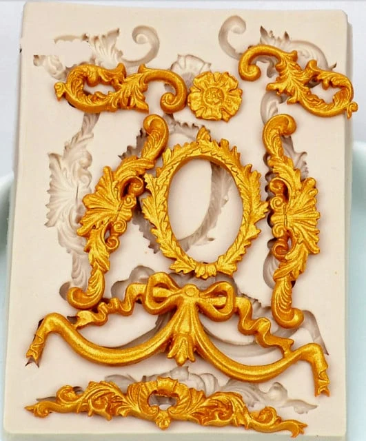 Barocco.8 Fantastiche decorazioni. Stampo in silicone