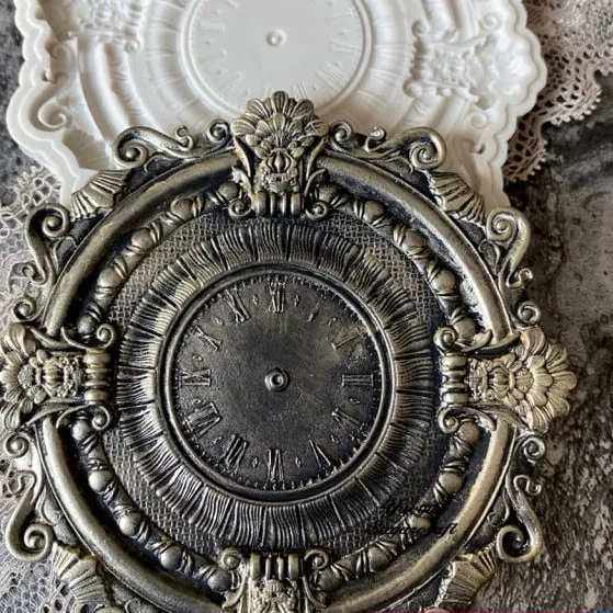 Grande Orologio decorato. Barocco Vintage. Stampo in silicone