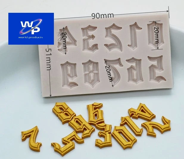 Numeri Barocco. Stampo in silicone