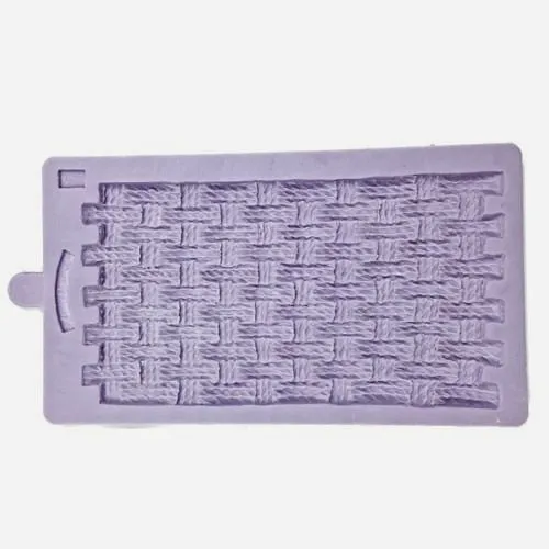 Intreccio Cestino. Fantastico grande Stampo in silicone. Rustic Basket. Originale Karen Davies.