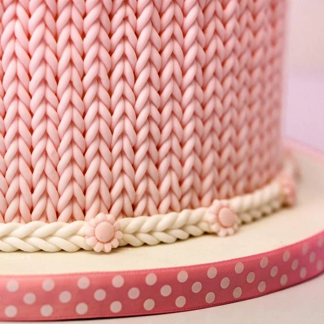 Uncinetto. Fantastico grande Stampo in silicone Chunky Knit. Originale Karen Davies.