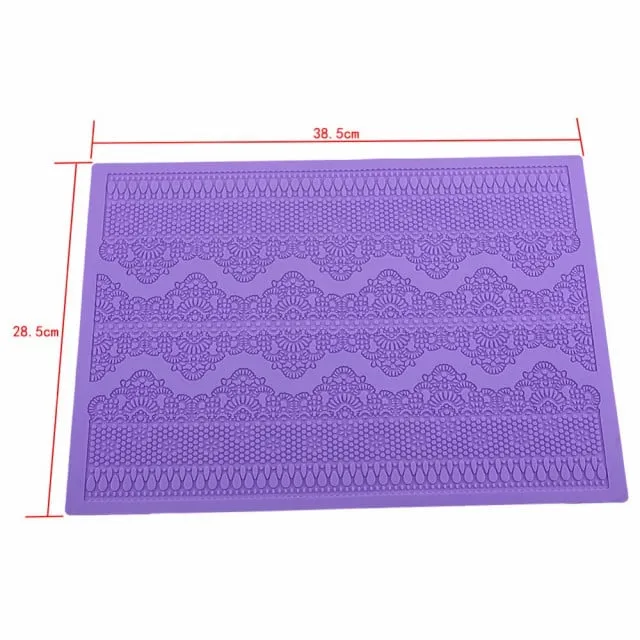 Bordo Pizzo e Merletti. Grande Tappetino in silicone. CP1
