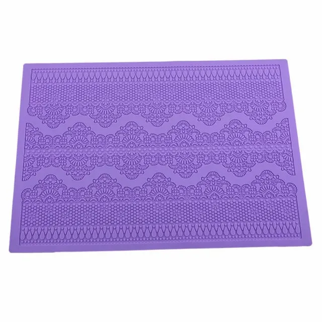 Bordo Pizzo e Merletti. Grande Tappetino in silicone. CP1