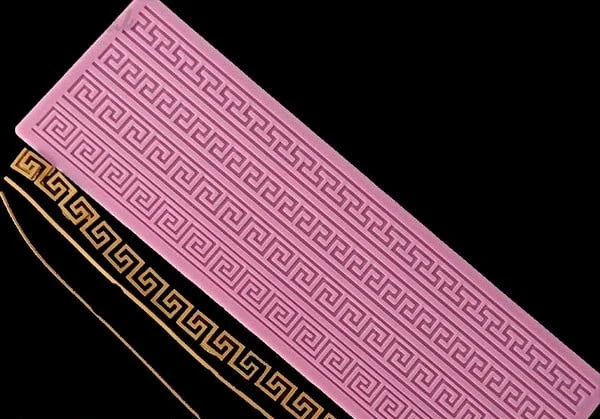 Tapis Relief 4 decori. Bordo Crostata di 146 cm. 4 Strisce in silicone