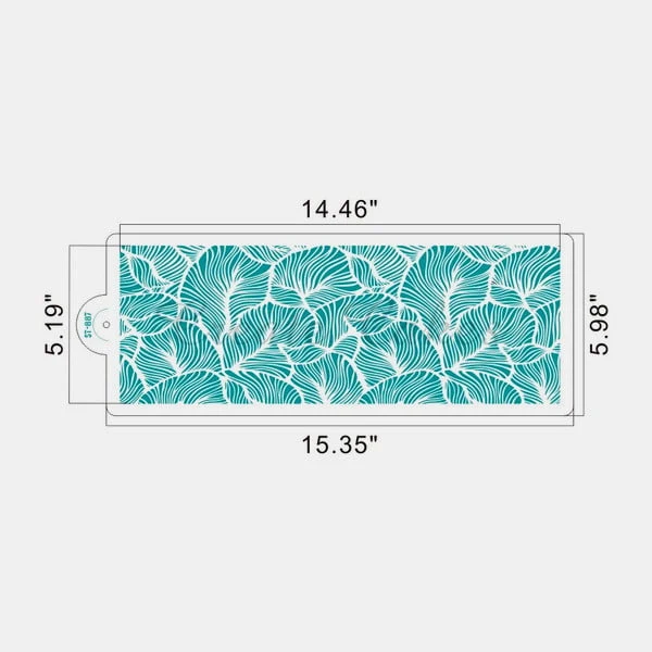 Peacock. Fantastico bordo Stencil decorativo