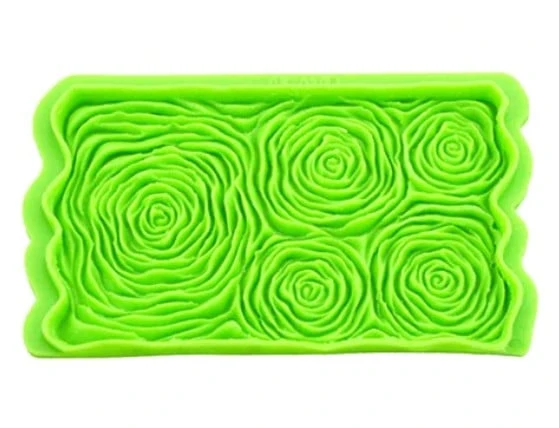 5 Grandi Rose. Spettacolare stampo Bordo in silicone