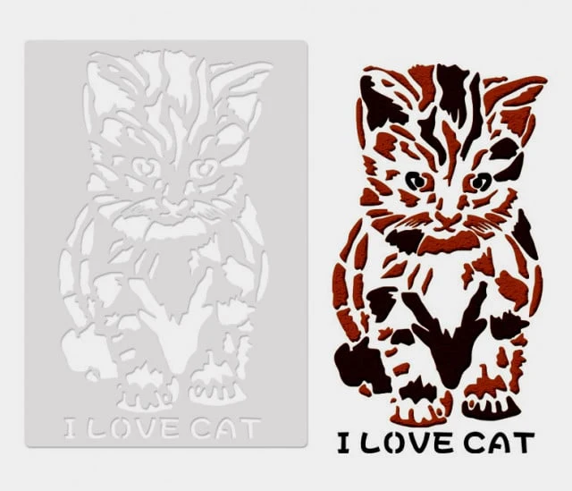 Stencil Gatto. Per tutte le decorazioni