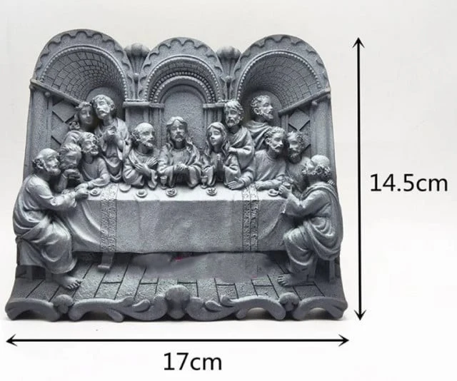 Stupendo Affresco Ultima cena di Gesù. Pasqua. Grande stampo in silicone