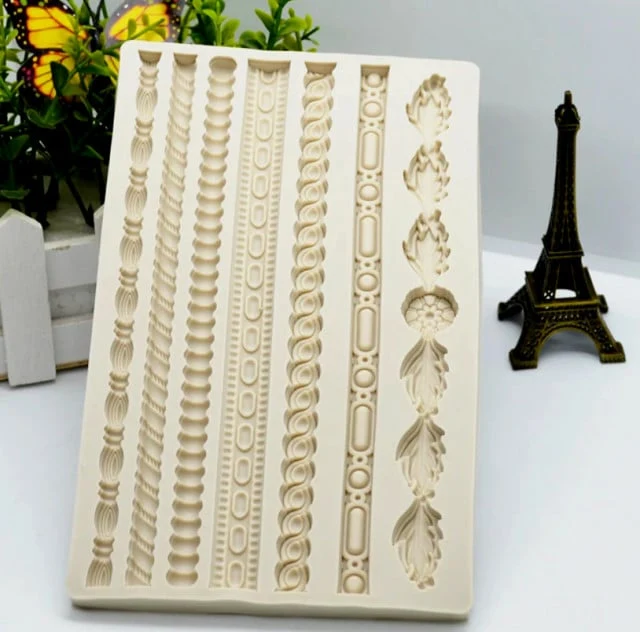 Splendide 7 decorazioni per Bordo. Grande stampo in silicone