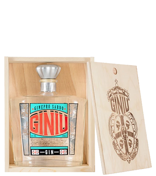 Gin Giniu Silvio Carta 70cl (Cassetta in Legno)