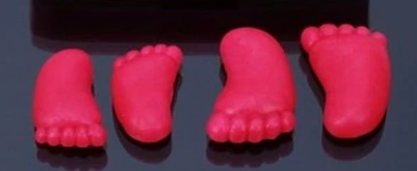 Piedini Neonato in 2 misure. Stampo in silicone