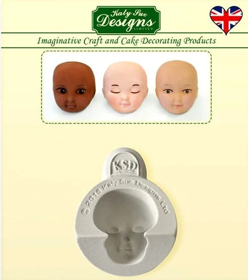 Viso. Stampo silicone. Head set A. Originale Katy Sue.