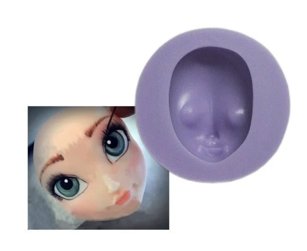 Stampo Viso Elsa dal film Frozen in Silicone