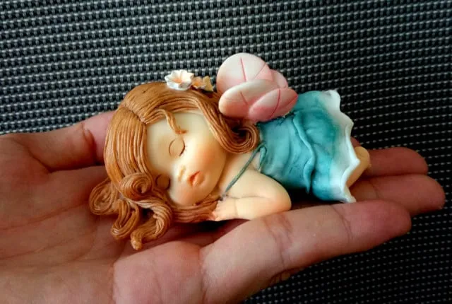 Bambina con le Ali. Alta definizione. Stampo in silicone