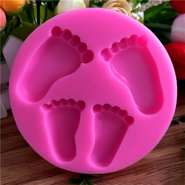 Piedini Bambini in 2 misure. Stampo in silicone