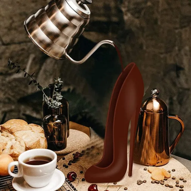 Scarpa con Tacco Alto di 20.2 cm. Doppio Stampo 3/D per Cioccolato in policarbonato rigido