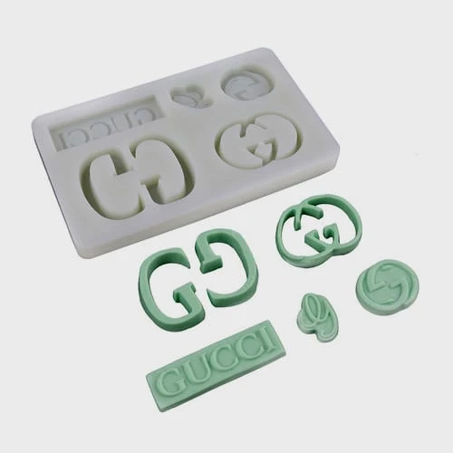 Gucci Griffe 5 forme. Stampo in silicone