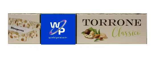 Torrone classico bianco ricoperto