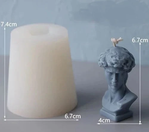 David di Donatello Small e Large. Stampo in silicone anche per Candele e Saponi
