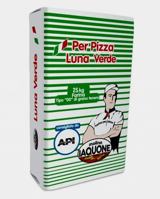 Luna Verde. Per Pizza Tonda, Teglia e Pala. W 230-250. Lievitazione Breve/Media. Iaquone
