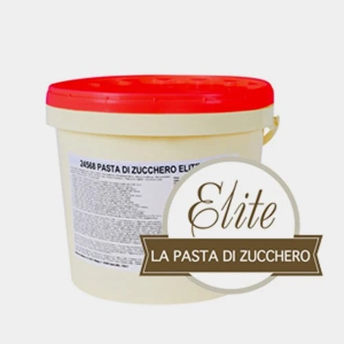 Elite Pasta di zucchero Bianca Modecor. Confezione da 5 Kg.Senza Glutine.