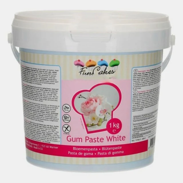 1 Kg. Gum Paste bianca. FunCakes