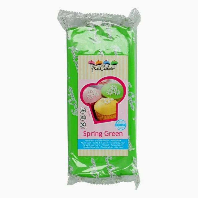 1 Kg Verde Primavera. Pasta di zucchero FunCakes Spring Green