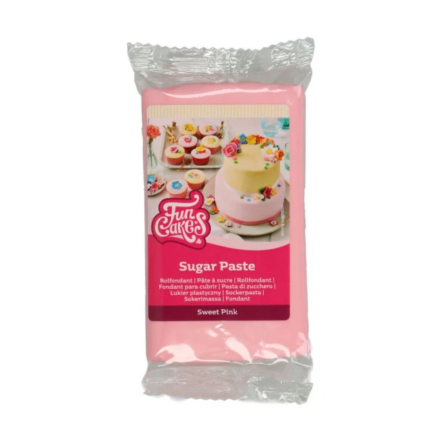 Rosa chiaro.Pasta di zucchero FunCakes. 250 gr. Senza Glutine e Kosher