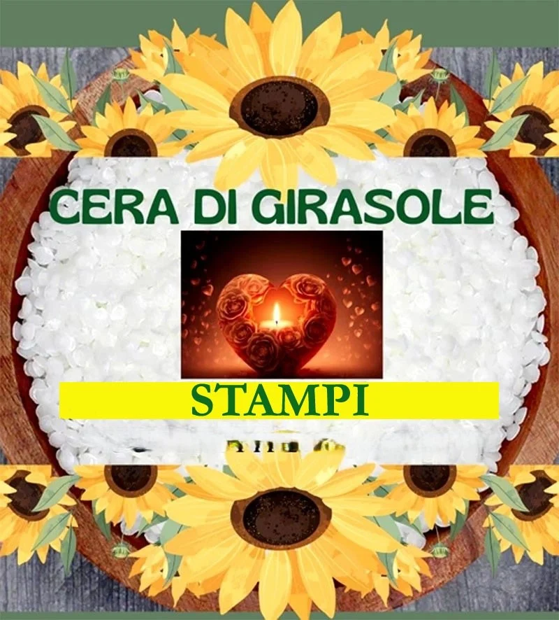 Cera Girasole STAMPI. Extra Bianca per Candele