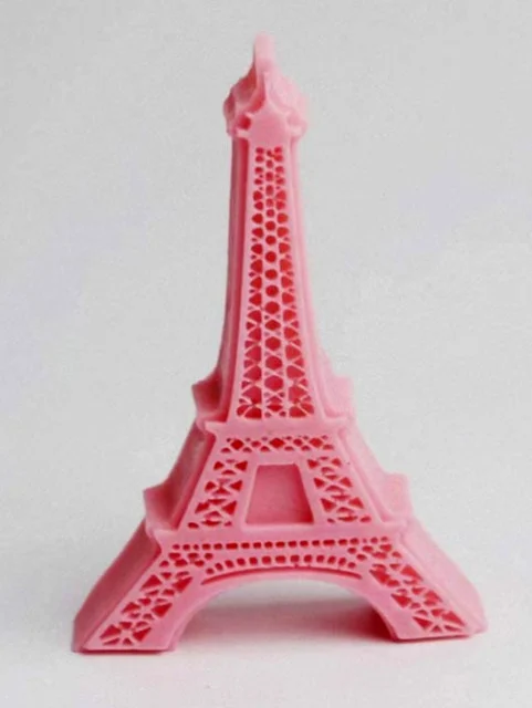 Torre Eiffel 3D di 11 x 6.5 x 2.5 cm. Stampo in silicone anche per Candele