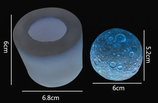 Luna Spazio. Stampo in silicone anche per Candele